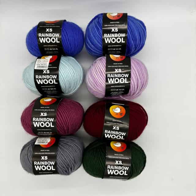 Rainbow wool XS