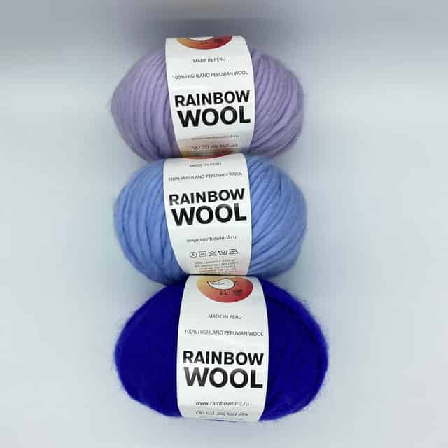 Rainbow wool XL