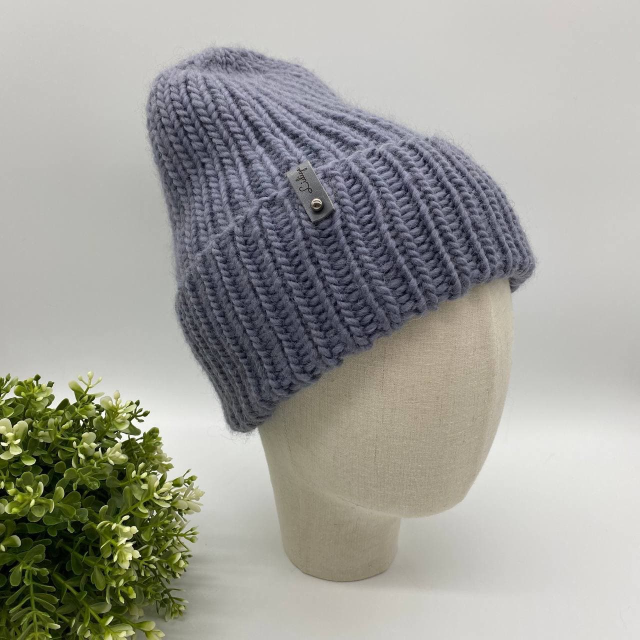 Шапка из перуанской шерсти (серая)