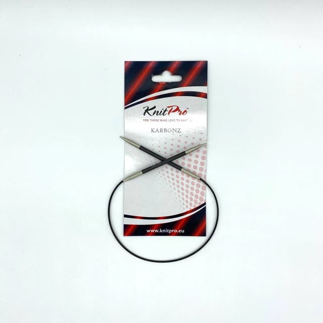 Круговые карбоновые спицы 40 см Karbonz Knit Pro